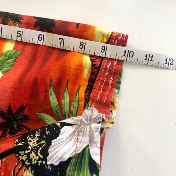 Hawaiian Shirt Mens Large Button Up Short Sleeve Designed in Hawaii Floral - Picture 8 of 10